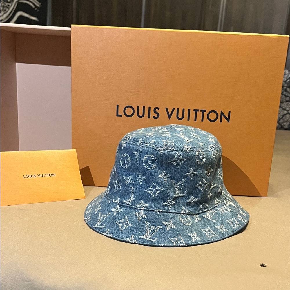 Louis Vuitton Denim Monogram Bucket Hat